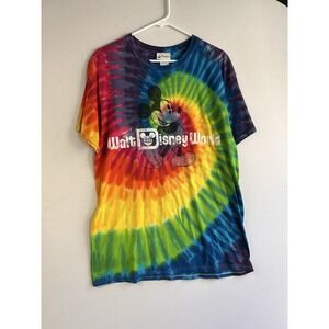 Walt Disney World Disney Parks Mickey Mouse Tie Dye T-Shirt Adult Size‎ Large